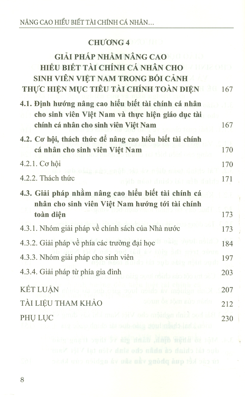 Nâng Cao Hiểu Biết Tài Chính Cá Nhân Cho Sinh Viên - Hướng Đến Mục Tiêu Tài Chính Toàn Diện (Sách chuyên khảo)