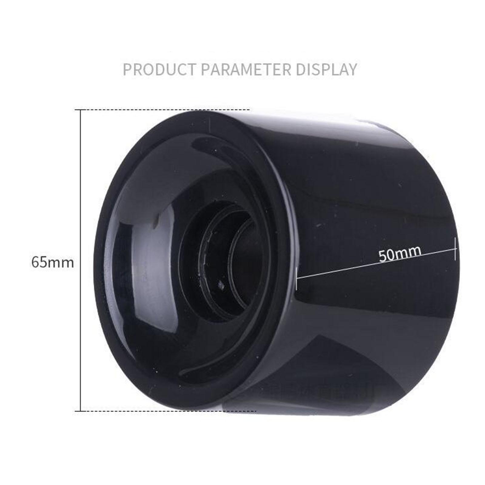 4pcs/Pack Longboard PU Wheel Replacement Skateboard 78A Hardness Wheels Cruising Wheel ABEC-9 Bearings Outer Cover