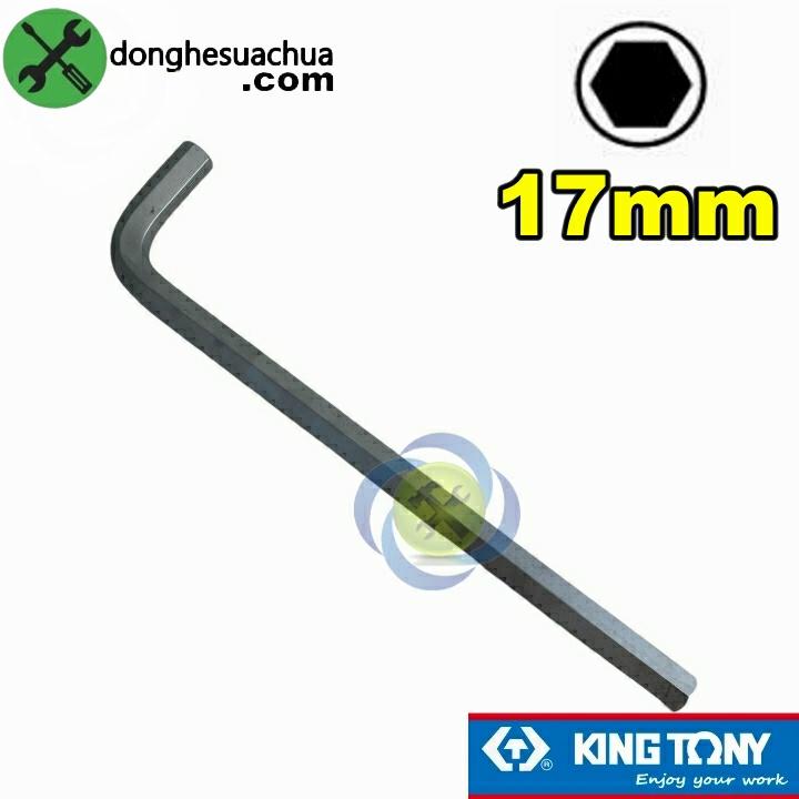 Lục giác chữ L 17mm Kingtony 112517mr loại 2 đầu bằng dài 337mm