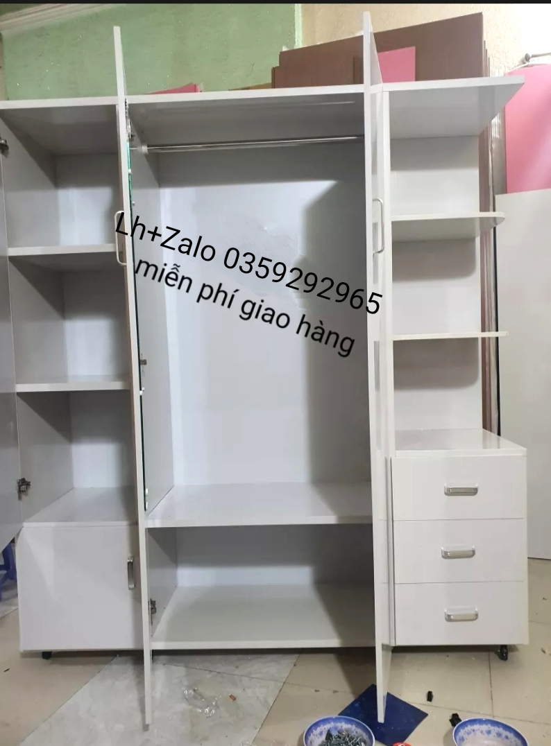 Tủ nhựa đài Loan 3 cánh 1 kệ
