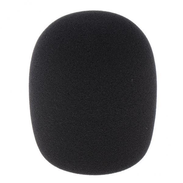 4X Large Black Microphone Foam Cover Mic Windscreen for Condenser Mic 5cm Dia