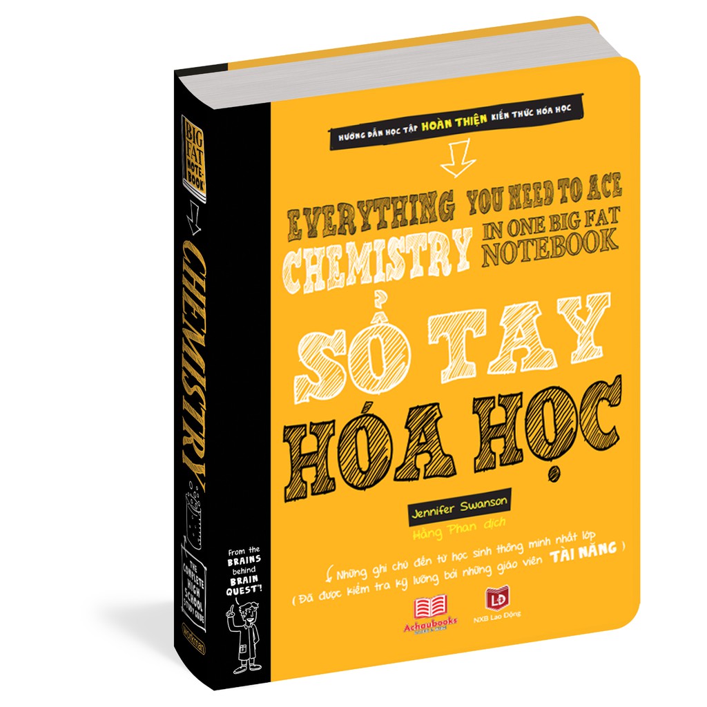 Combo Sổ tay Hình Học - Sổ tay Hóa Học - Á Châu Books, Bìa Cứng, In Màu - Tổng Hợp Kiến Thức Hình Học Và Hóa Học Lớp 8 Đến Lớp 12