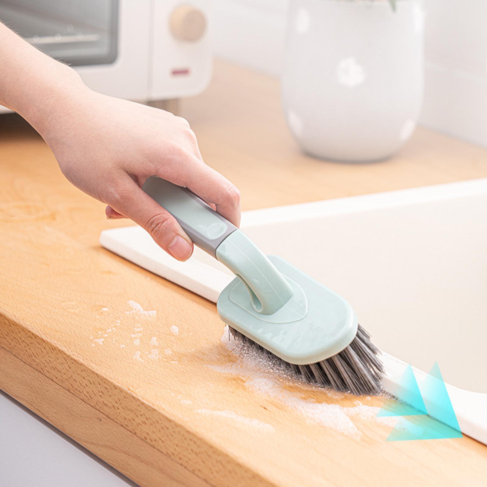 Cleaning Brushes for Tile Grout Scrubber Deck Car Corner Brush Garage Green