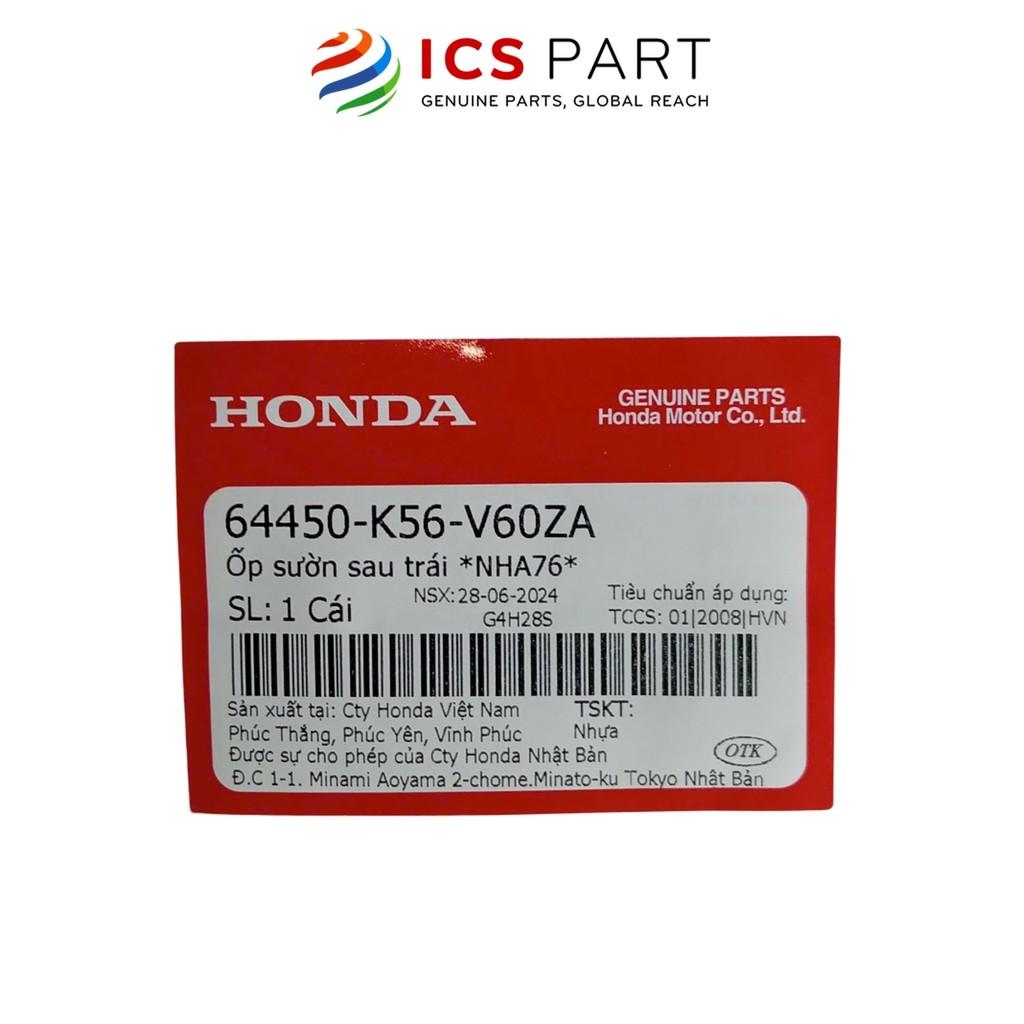 Nhựa Ốp Sườn Sau Trái Nha76 HONDA Winner X V2 2019 Màu Đen mờ (64450K56V60ZA)