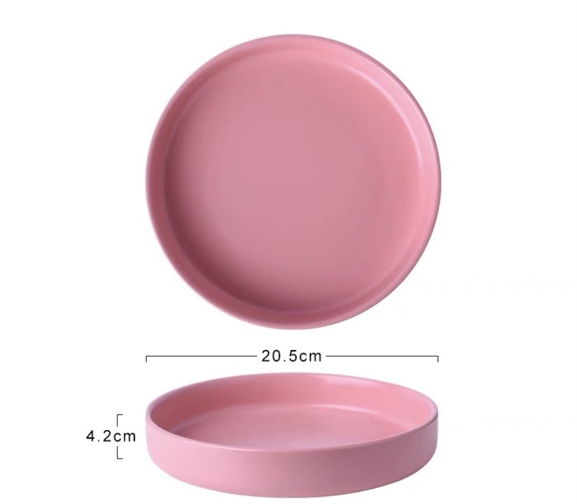 Đĩa sâu lòng 21cm nhiều màu, sâu 4cm - Đĩa mì Ý - sứ cao cấp phong cách Bắc Âu
