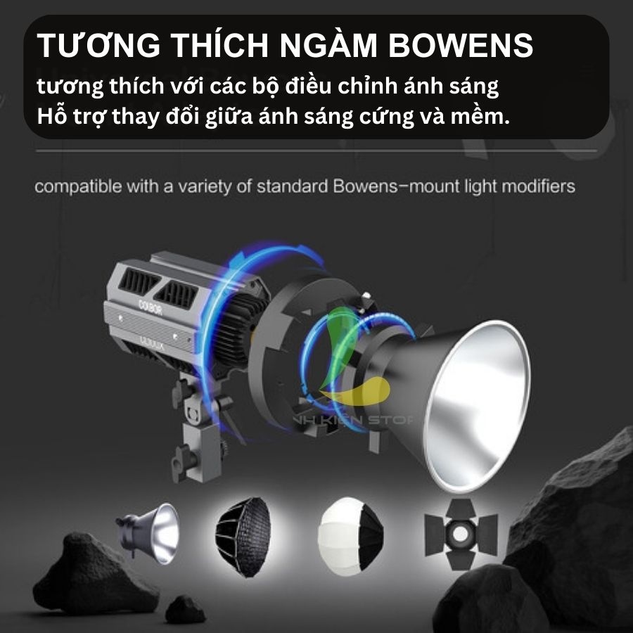 Đèn Led Daylight COLBOR CL100XM - Đèn Studio chuyên nghiệp công Suất 110W, hệ thống làm mát Hummingbird thông minh