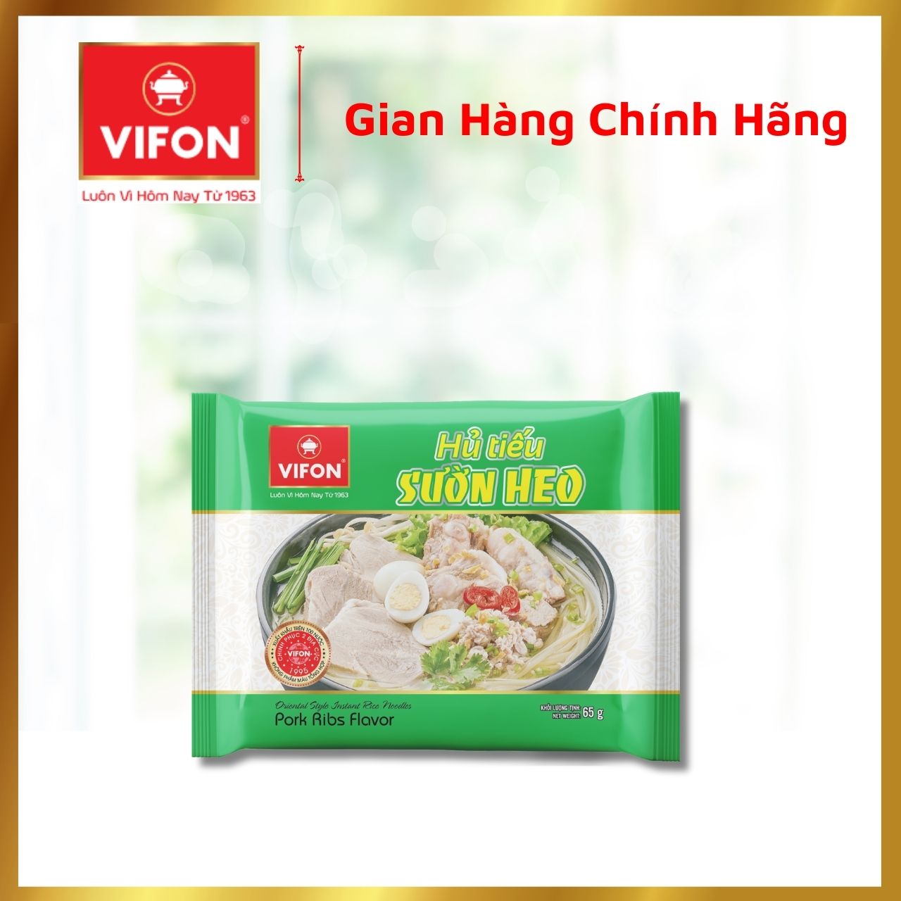 Thùng 30 Hủ Tiếu Sườn Heo VIFON (65g / Gói)