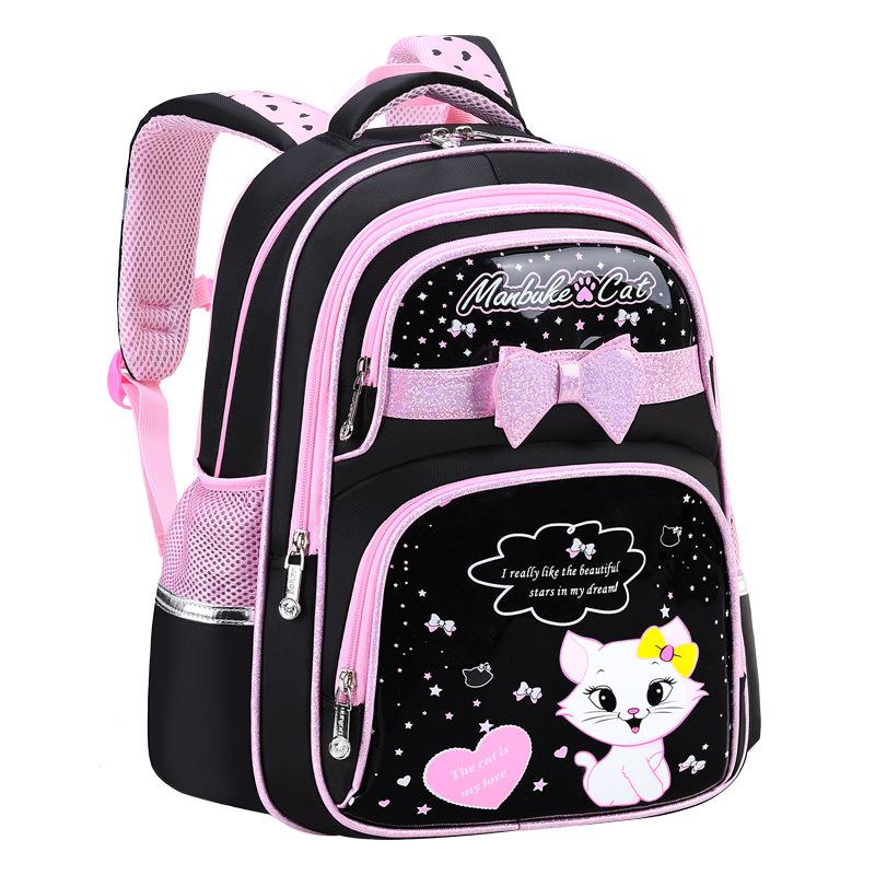 Cô Gái Dễ Thương Trường Túi Thời Trang Chỉnh Hình Tiểu Schoolbags Bagpack Mèo Hoạt Hình In Hình Công Chúa Ba Lô Trẻ Em Bookbags Mochila