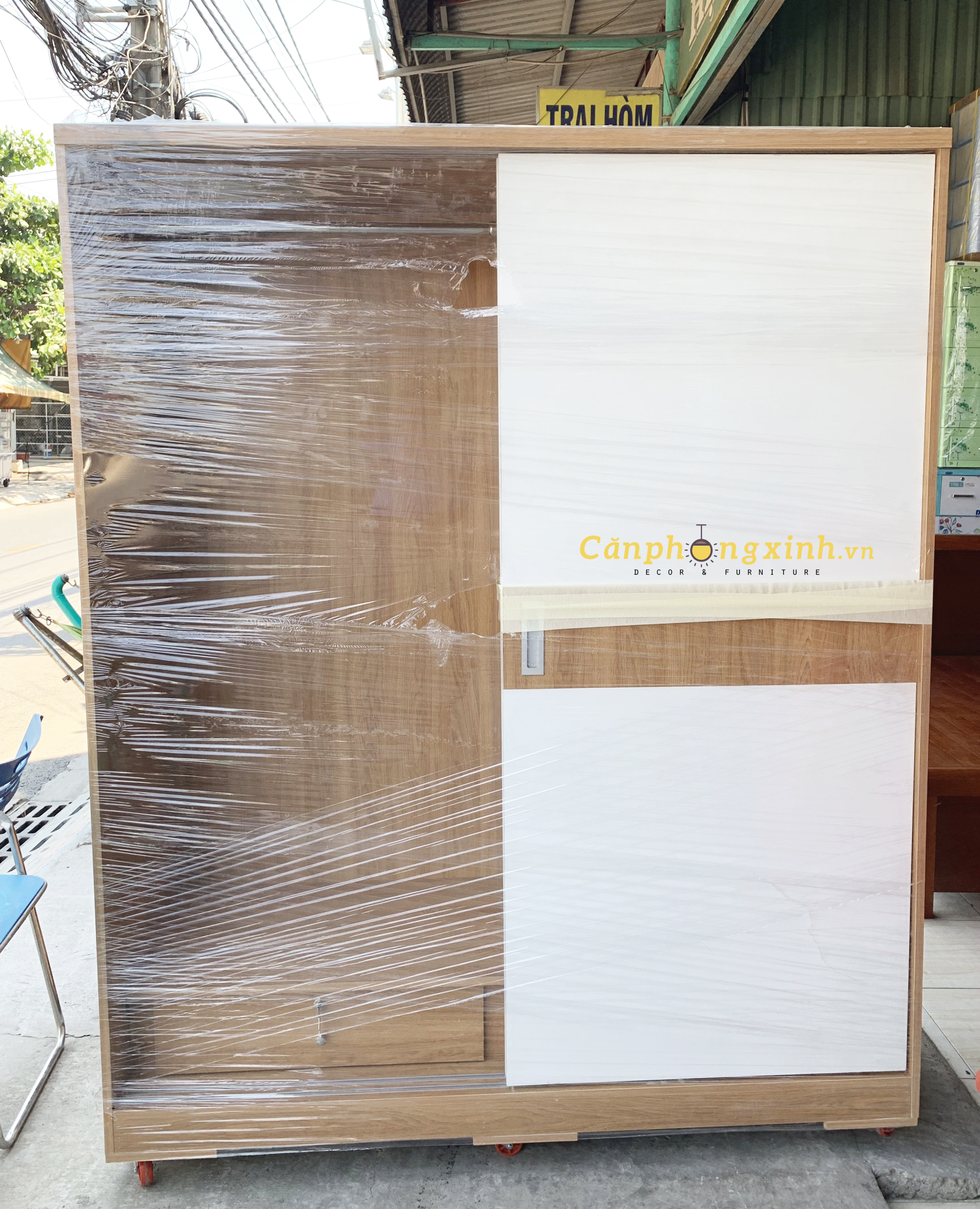 Tủ áo cửa lùa gỗ cn MDF CPX-T02