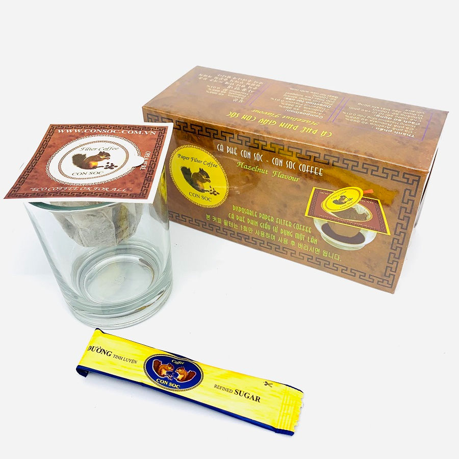 Cà phê Con Sóc Phin Lọc Nâu Đơn