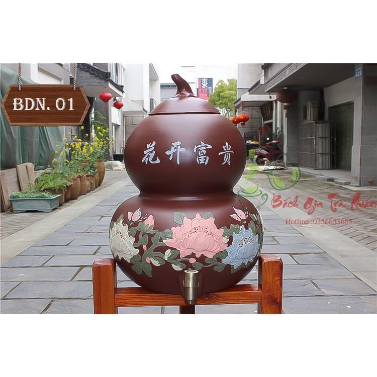 Bình Đựng Nước Hồ Lô - Nguyên Khoáng Tử Sa