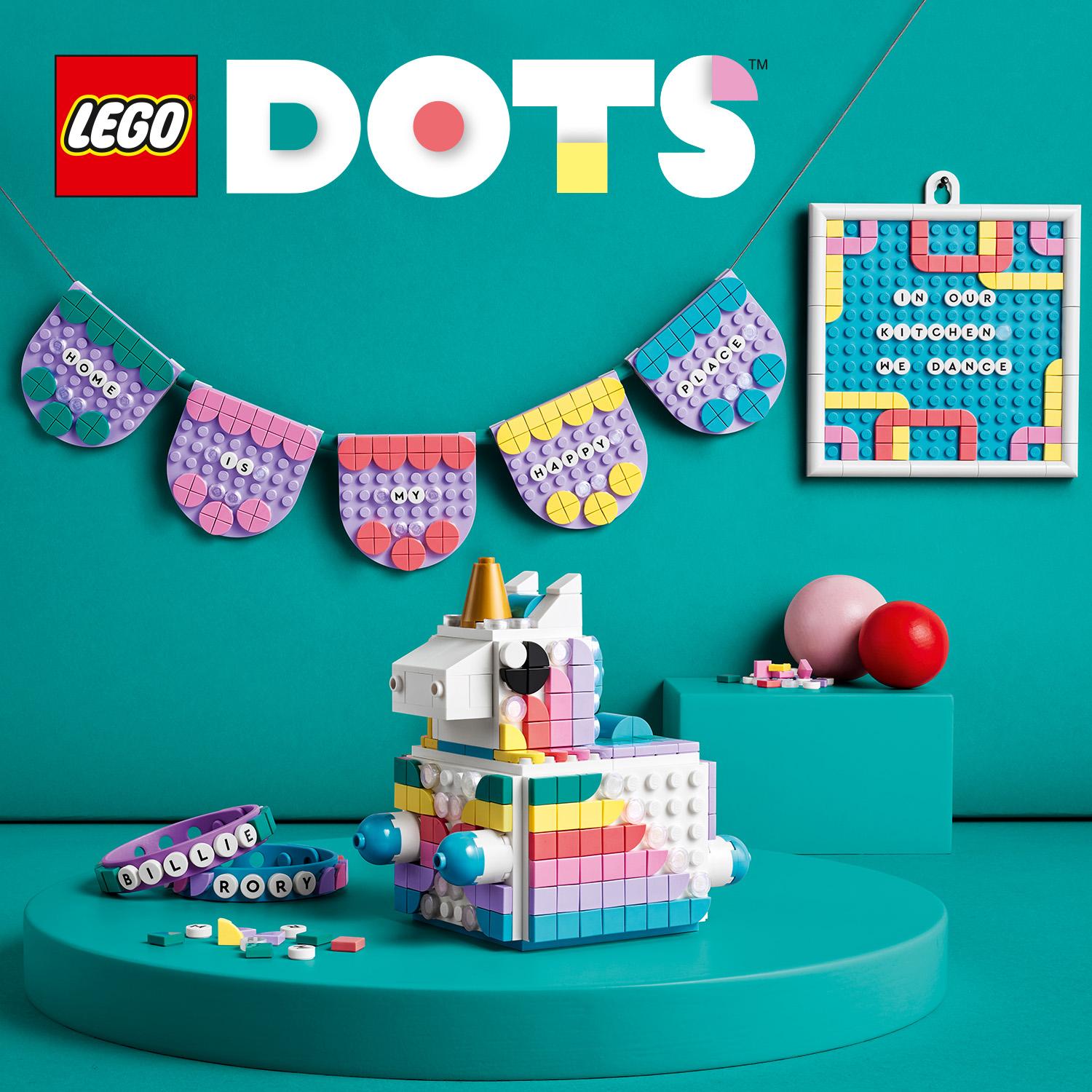 LEGO DOTS 41962 Hộp đựng trang trí kỳ lân đáng yêu (707 chi tiết)