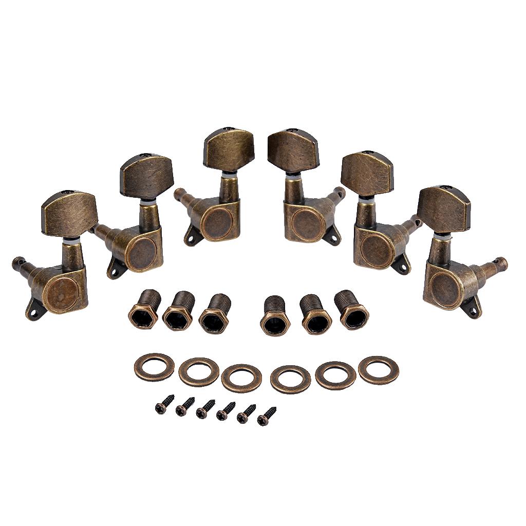 Sunnimix 3R 3L Dây Đàn Guitar Chỉnh Chốt Chỉnh Âm Máy Đầu Cho Đàn Guitar Điện