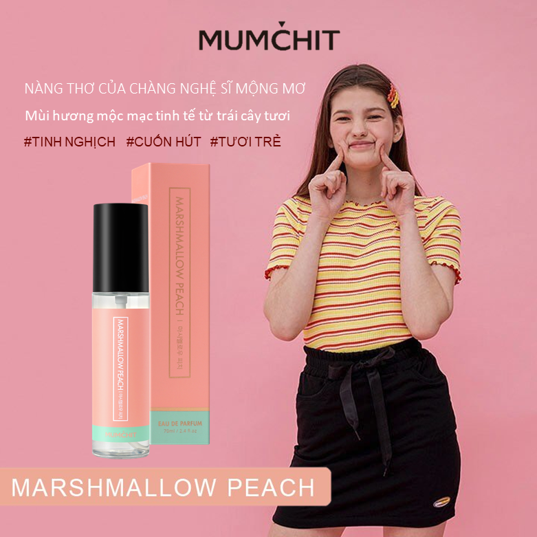 Nước Xịt Thơm Quần Áo Cao Cấp MUMCHIT Fabric And Living Perfume 70ml
