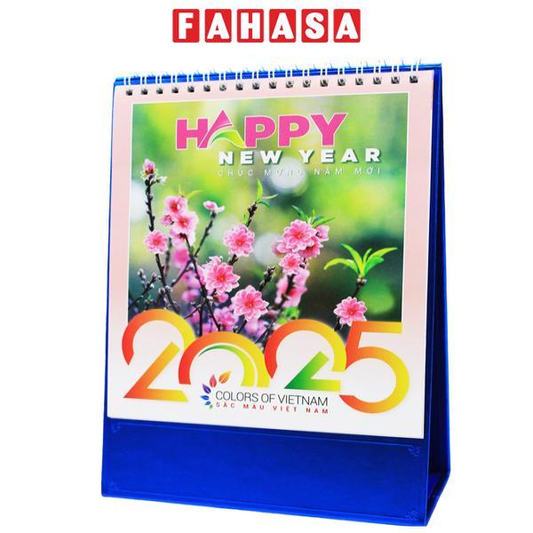 Lịch Bàn Đứng 2025 - Sắc Màu Việt Nam - Văn Lang VLL-B07 - Đế Màu Xanh
