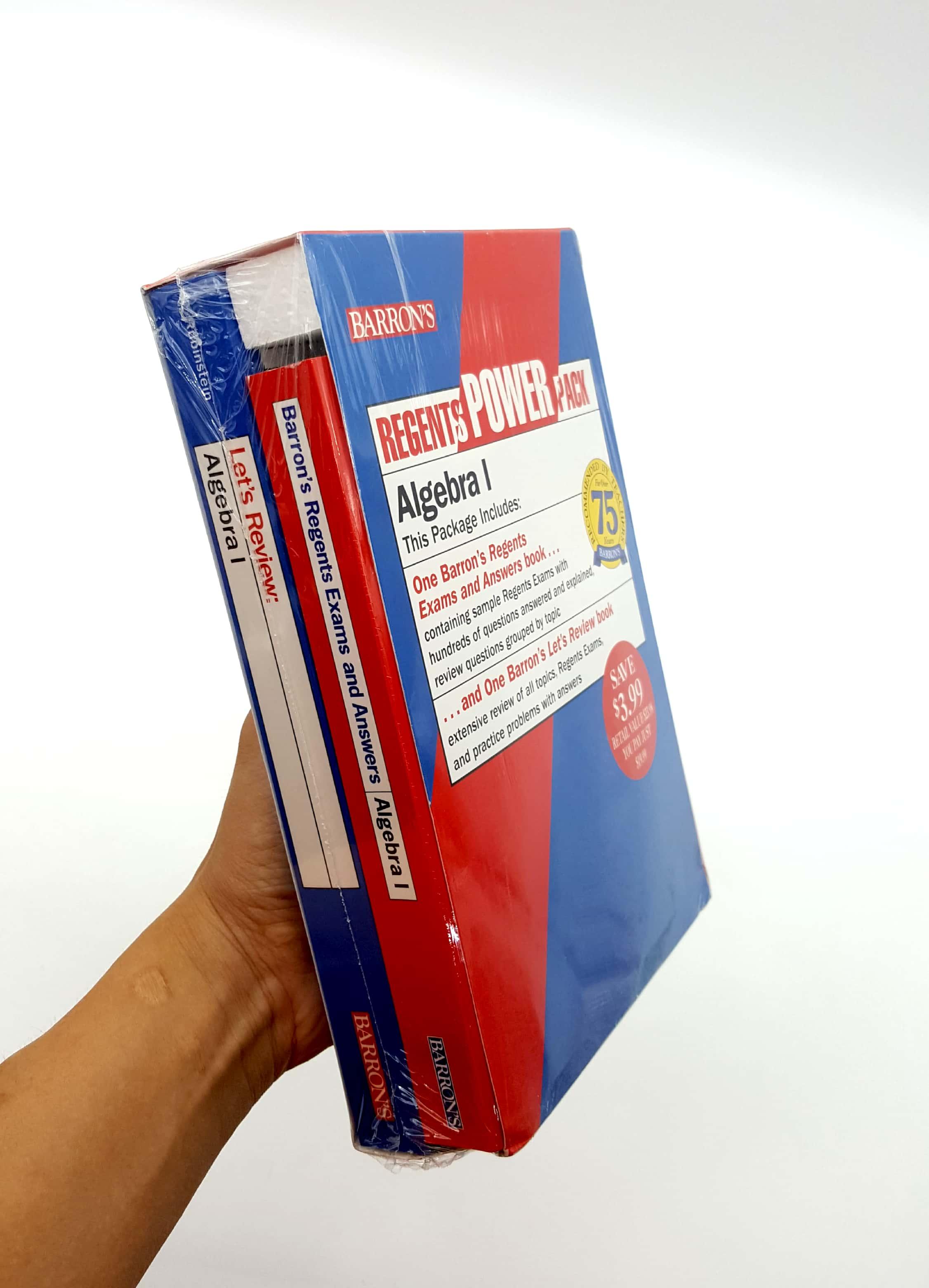 Sách ngoại văn: Regents Algebra I Power Pack: Let's Review Algebra I + Regents Exams and Answers: Algebra I (Barron's Regents NY)