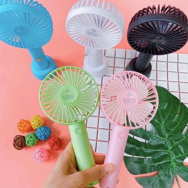 Quạt mini tích điện cầm tay có đế để bàn 3 tốc độ gió N9