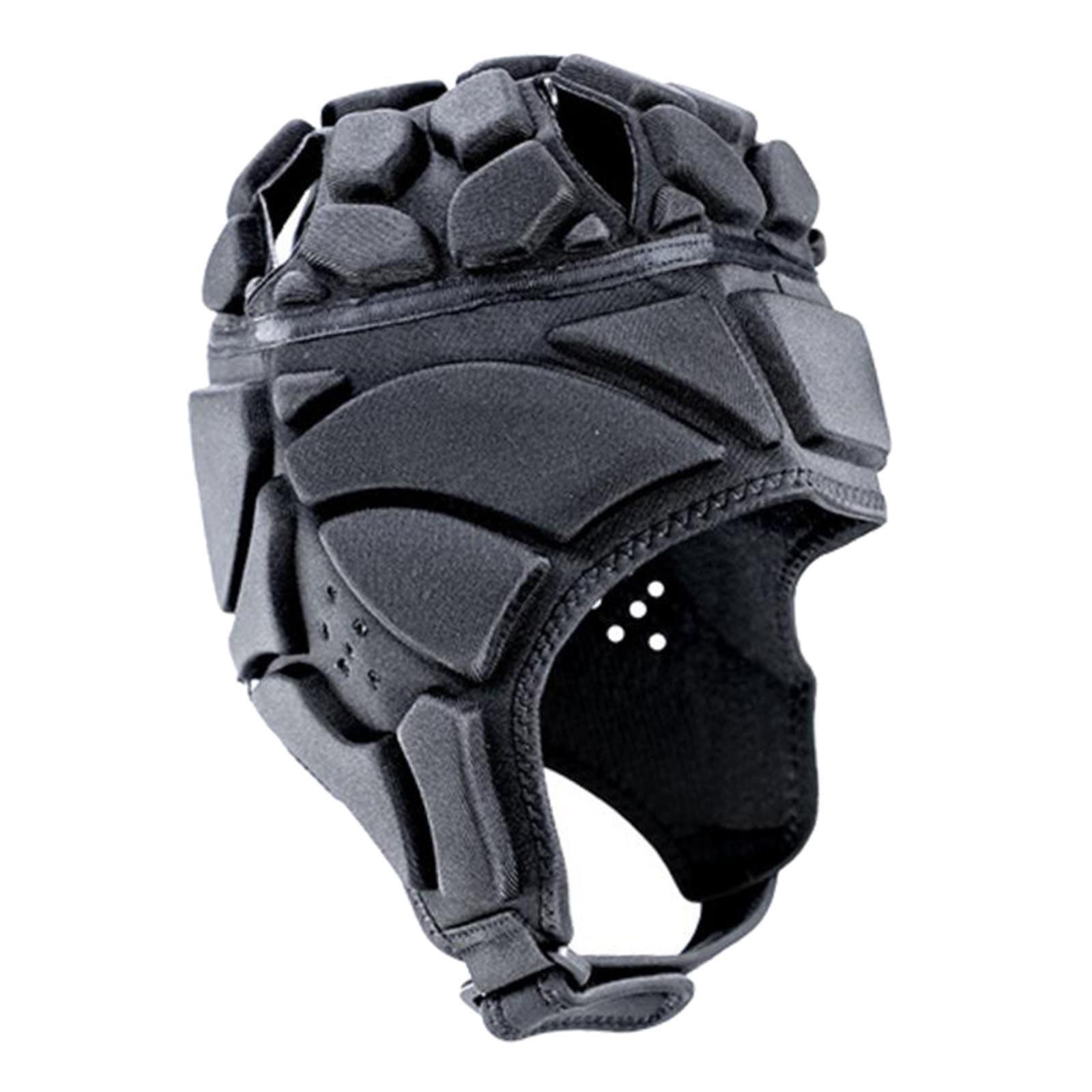 2 Rugby  Headgear Scrum Cap Hockey Head Protector Protect Hat Black