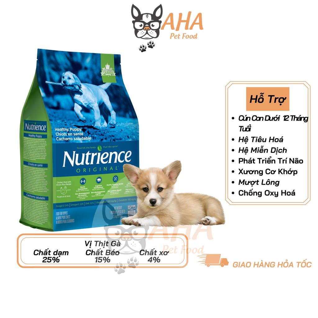 Thức Ăn Cho Chó Con Nutrience Original Bao 2,5kg Phát Triển Trí Não, Dầu Cá Hồi Giúp Da Lông Bóng Mượt Thịt Gà Trái Cây