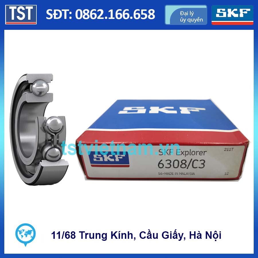 Vòng bi bạc đạn SKF 6308/C3