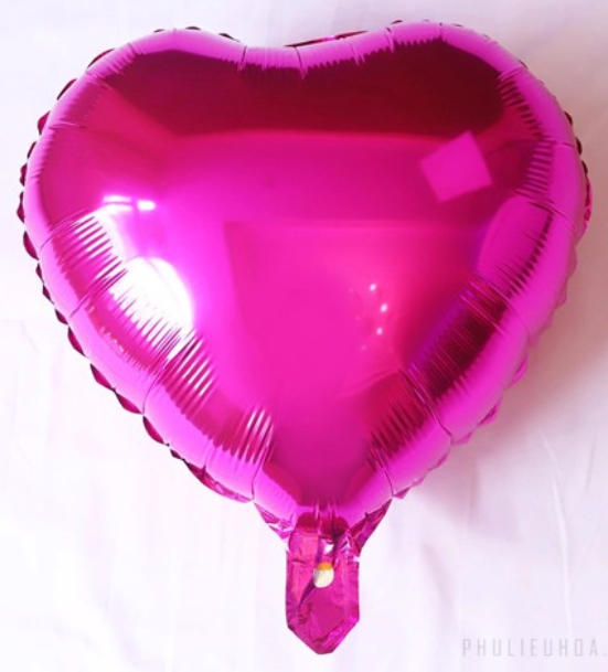 Bóng Hình Trái Tim Trang Trí Tiệc Nhiều Màu - Heart Foil Balloons HPNI55