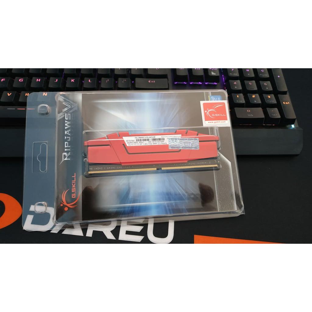 Bộ nhớ trong G.SKILL RIPJAWS V-8GB DDR4 2800MHz F4-2800C17S-8GVR - Hàng Chính Hãng