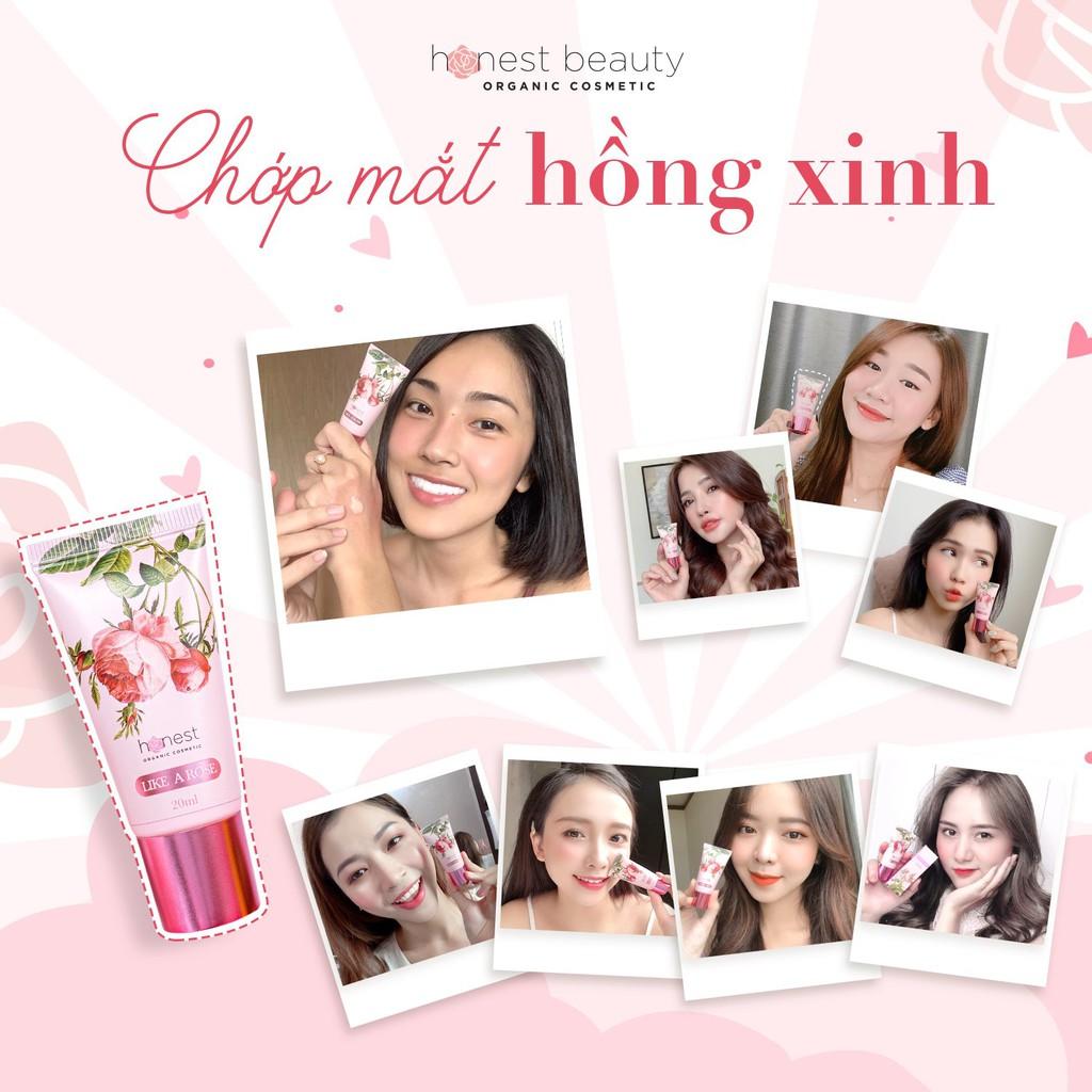 Kem Má Hồng Honest Dưỡng Hồng Tự Nhiên 24H Không Make Up Honest Organic Cosmetic Like A Rose