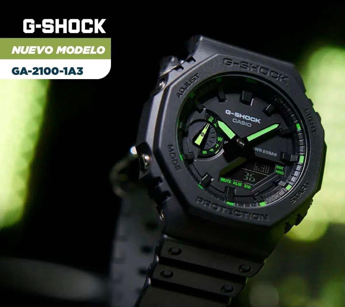 Đồng Hồ Nam Dây Nhựa Casio G-Shock GA-2100-1A3DR Chính Hãng - GA-2100-1A3 Carbon Core