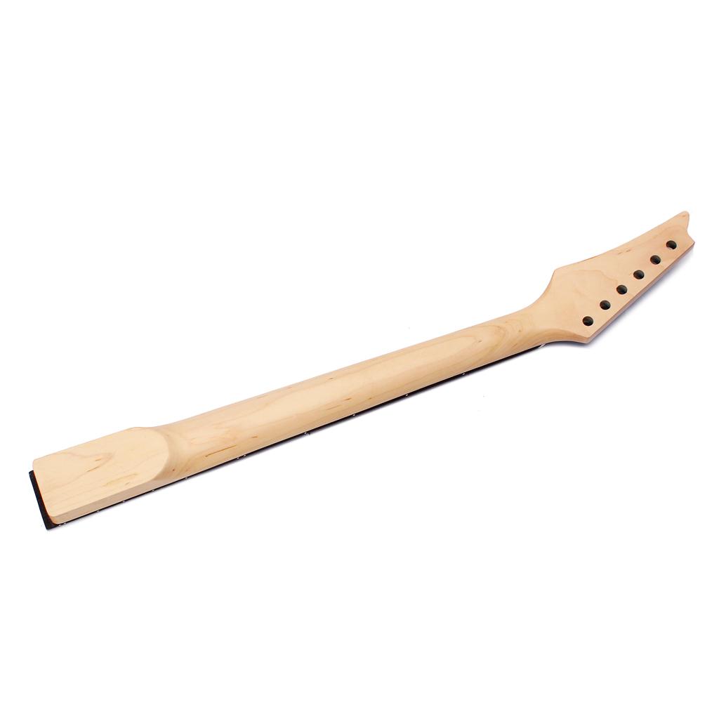 Premium Guitar Neck, 24 Frets, Maple Wood Guitar Neck Fretboard For ST Electric Guitar, Black