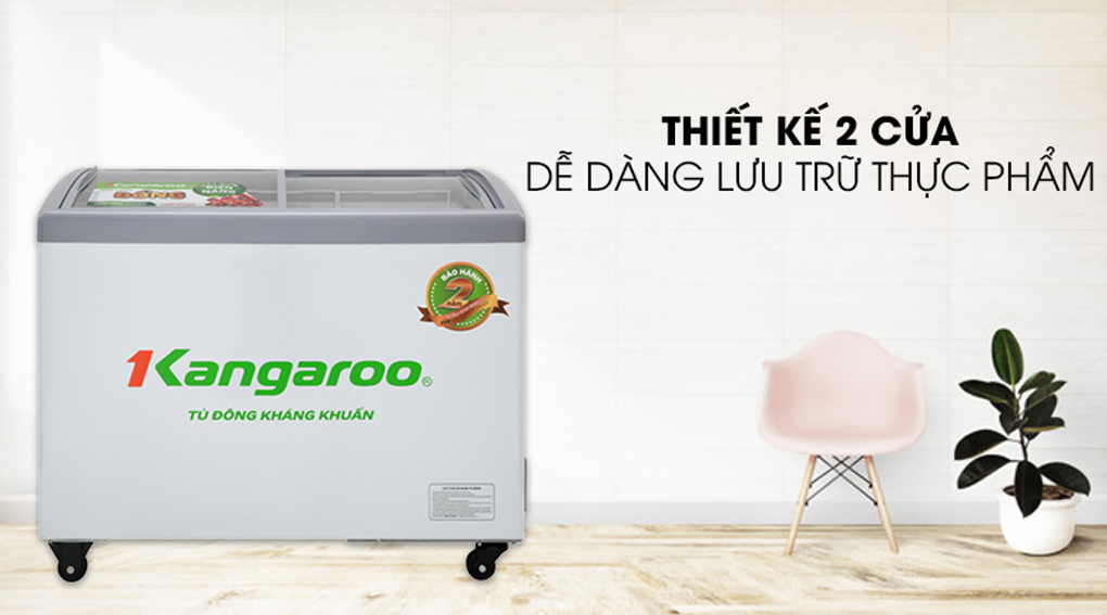 Tủ đông trữ Kem Kangaroo KG308C1 - Hàng chính hãng