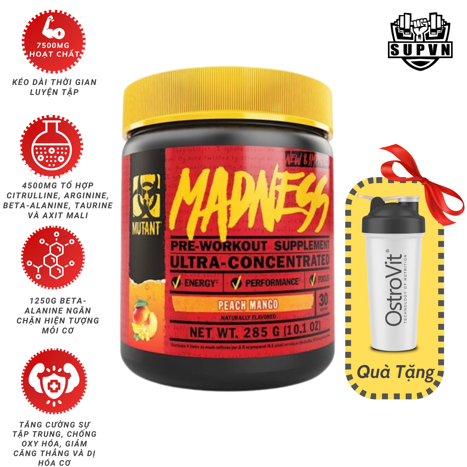 Madness Mutant Pre Workout 30 Servings