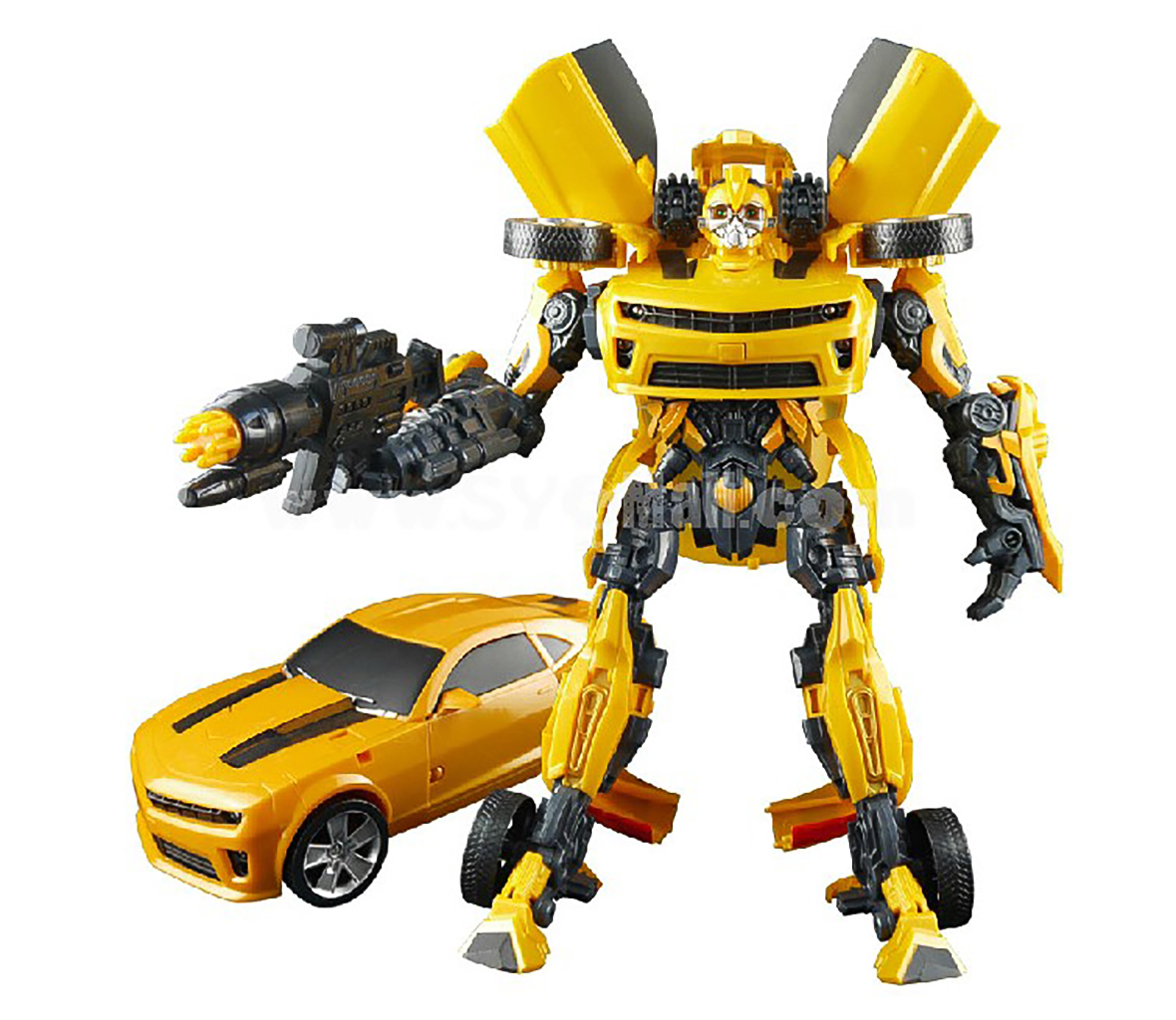 Bộ đồ chơi robot biến hình 2 trong 1 Bumblebee - Robot biến hình Transformer Kỷ nguyên hủy diệt Bumblebee - robot quen thuộc trong series phim Transformer nổi tiếng, cao 23cm