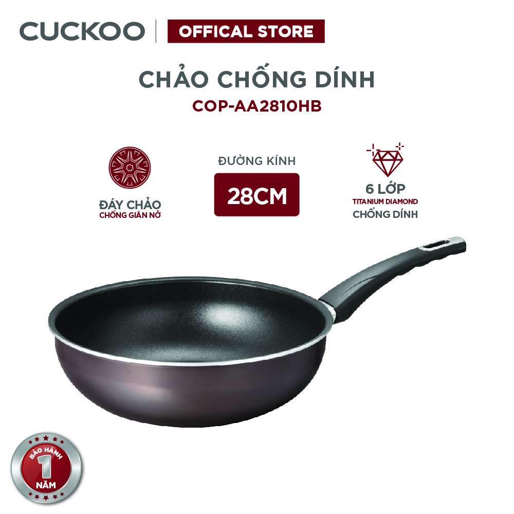 Chảo chiên lòng sâu chống dính đáy từ Cuckoo 28cm COP-AA2810HB - Chất lượng Hàn Quốc - Hàng chính hãng Cuckoo Vina