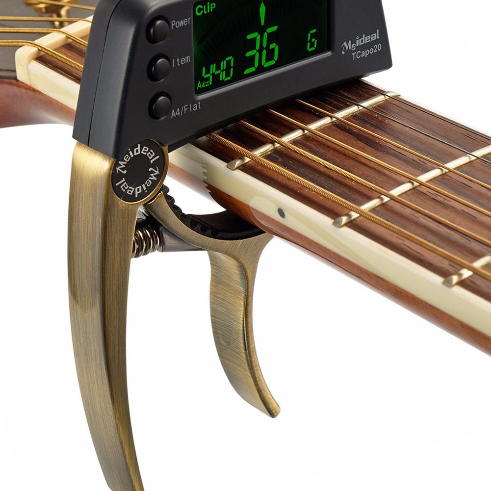 Acoustic Guitar Capo Quick Change Key Guitar Capo Tuner for Electric Guitar Parts Bass Ukulele