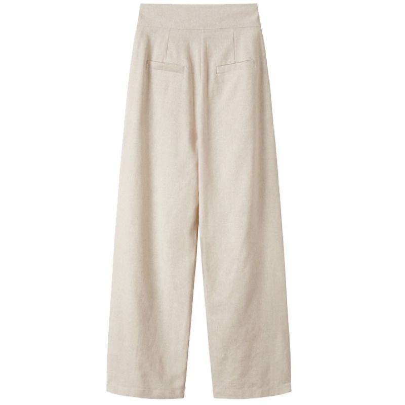 QUẦN BAGGY LINEN KEM