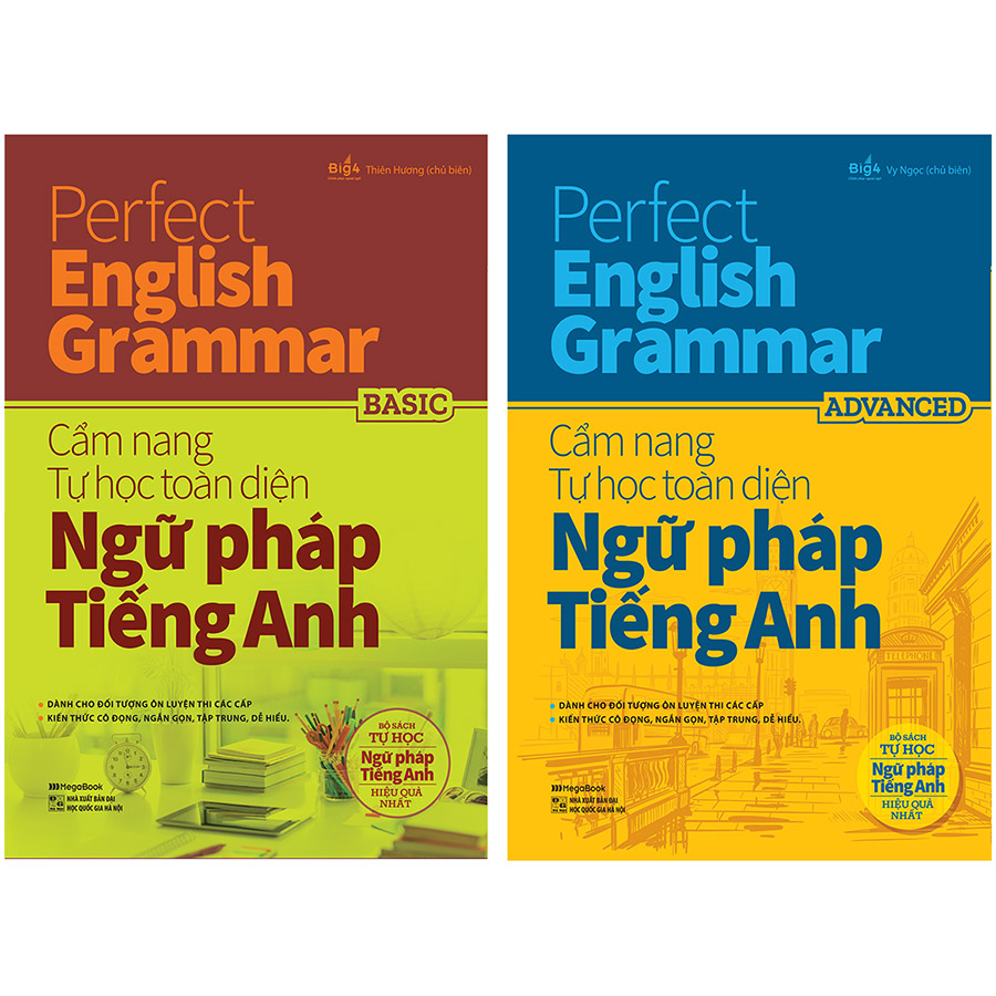 Combo 2 Cuốn Perfect English Grammar - Cẩm Nang Tự Học Toàn Diện Ngữ Pháp Tiếng Anh: Basic &amp; Advanced