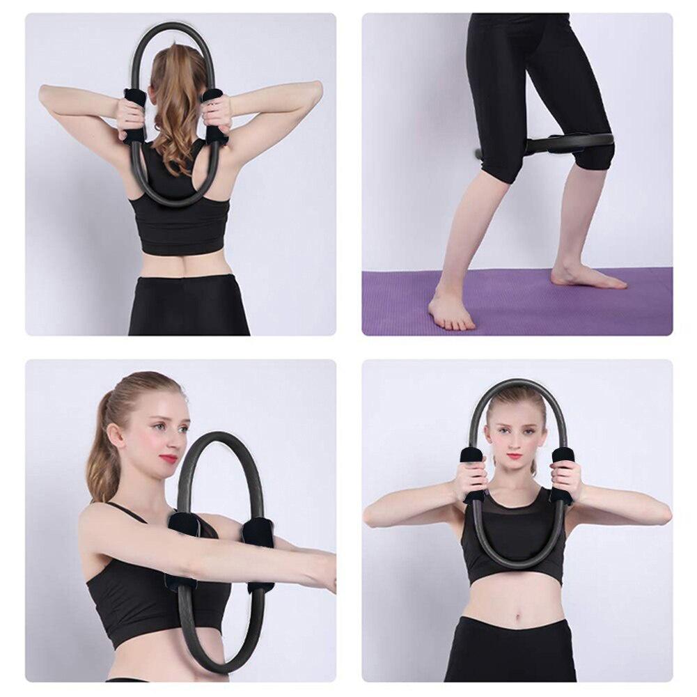 Yoga Circle Pilates Ring Lightweight Portable Non-slip Men Women Gym Fitness Workout Sports Keep Fit Equipment