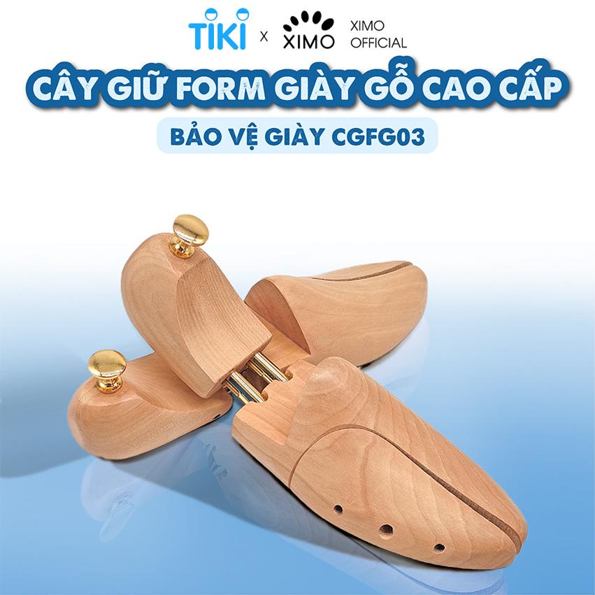 Hình ảnh Cây giữ form giày bảo vệ giày cao cấp bằng gỗ XIMO Shoe Tree (XCGFG03)