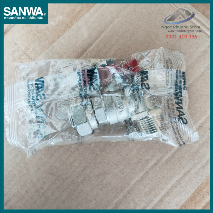 Van góc thường SANWA nhập khẩu, loại có Van 1 chiều/ không Van 1 chiều BV15ENV