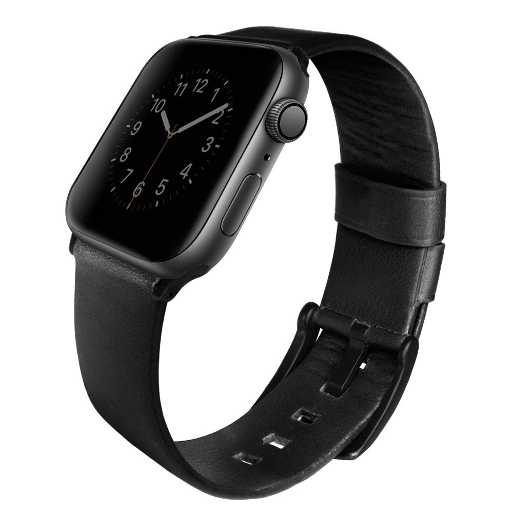 Dây Da Đồng Hồ UNIQ Mondain Genuine Leather Strap Dành Cho Apple Watch Series (1~8/ SE) Cổ Điển - Hàng chính hãng