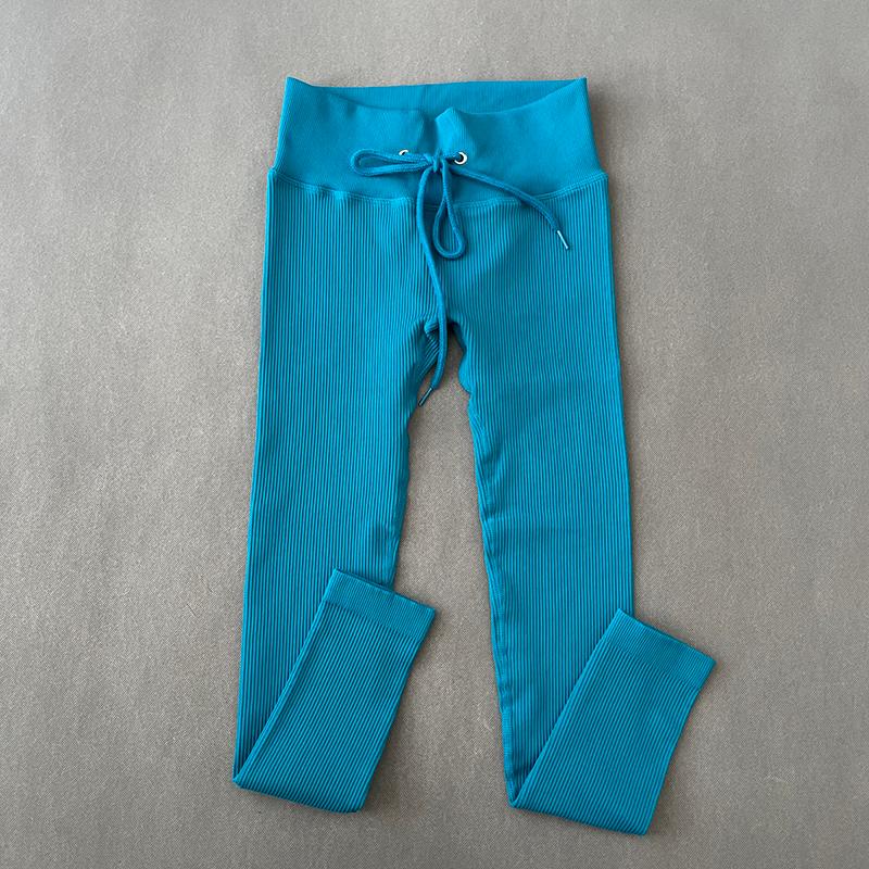 Quần Tập Yoga Gân Quần Legging Thể Dục Không Đường May Cao Cấp Quần Legging Dây Kéo Đẩy Lên Thể Thao Thun Tập Gym Quần Áo Quần