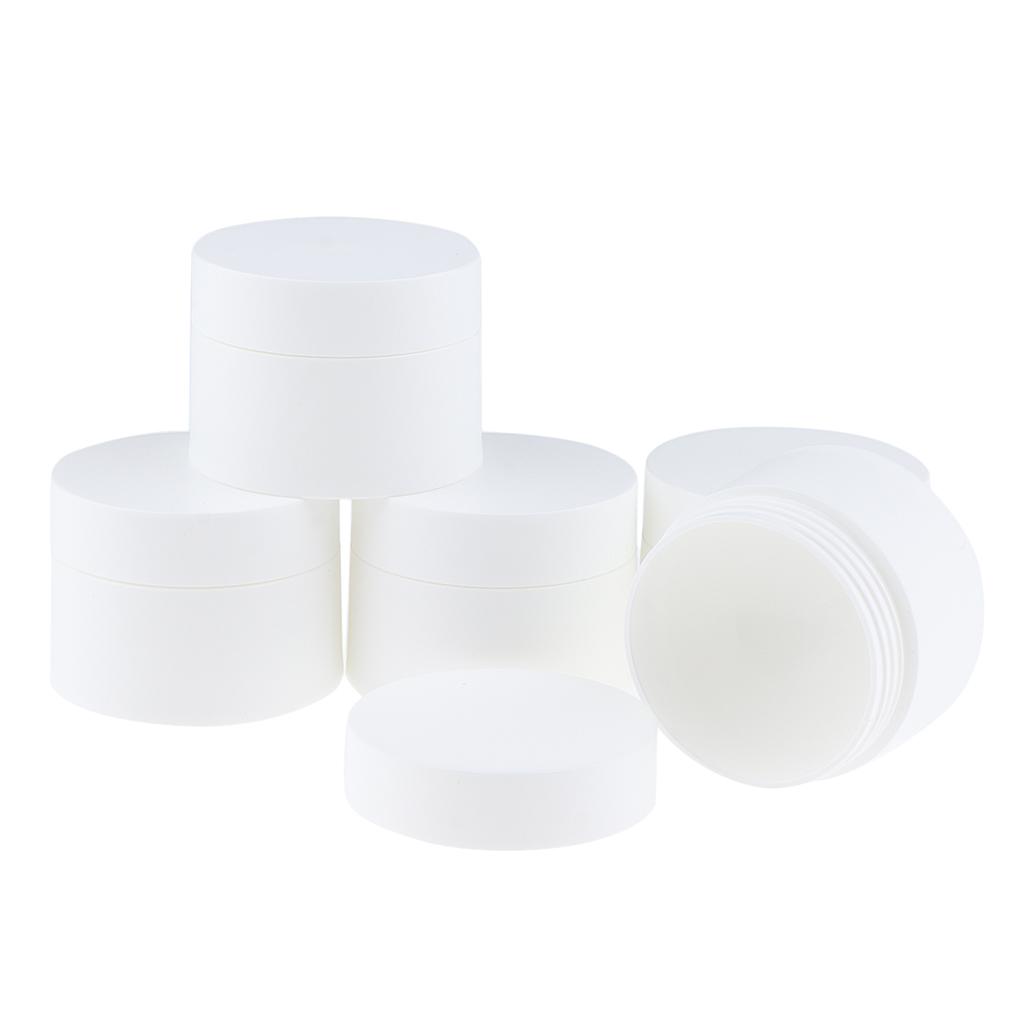 5Pcs/pack Portable Empty Plastic Cosmetic Cream Jars Pots Refillable Makeup Containers