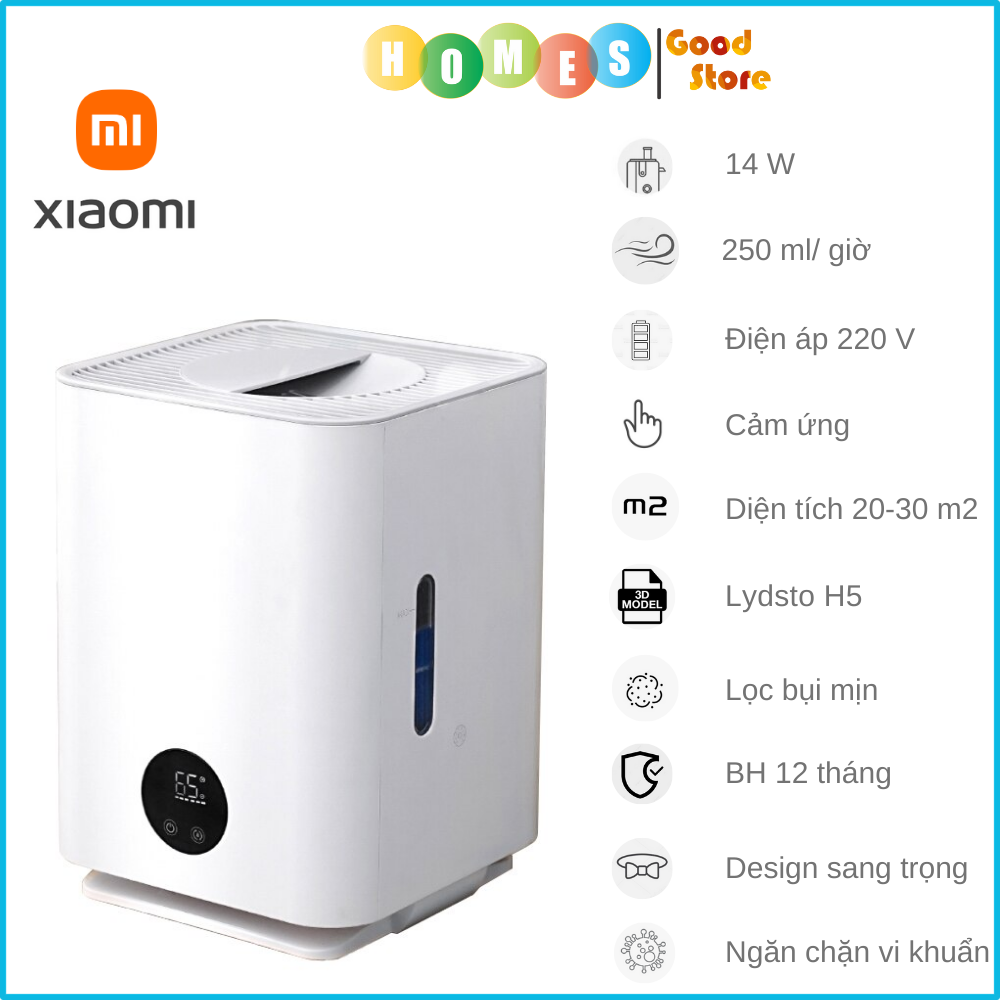 Máy Lọc Không Khí Kiêm Máy Tạo Độ Ẩm Xiaomi Lydsto H503 Tự Động Tạo Độ Ẩm, Điều Khiển Bằng Cảm Biến Thông Minh - Hàng Chính Hãng