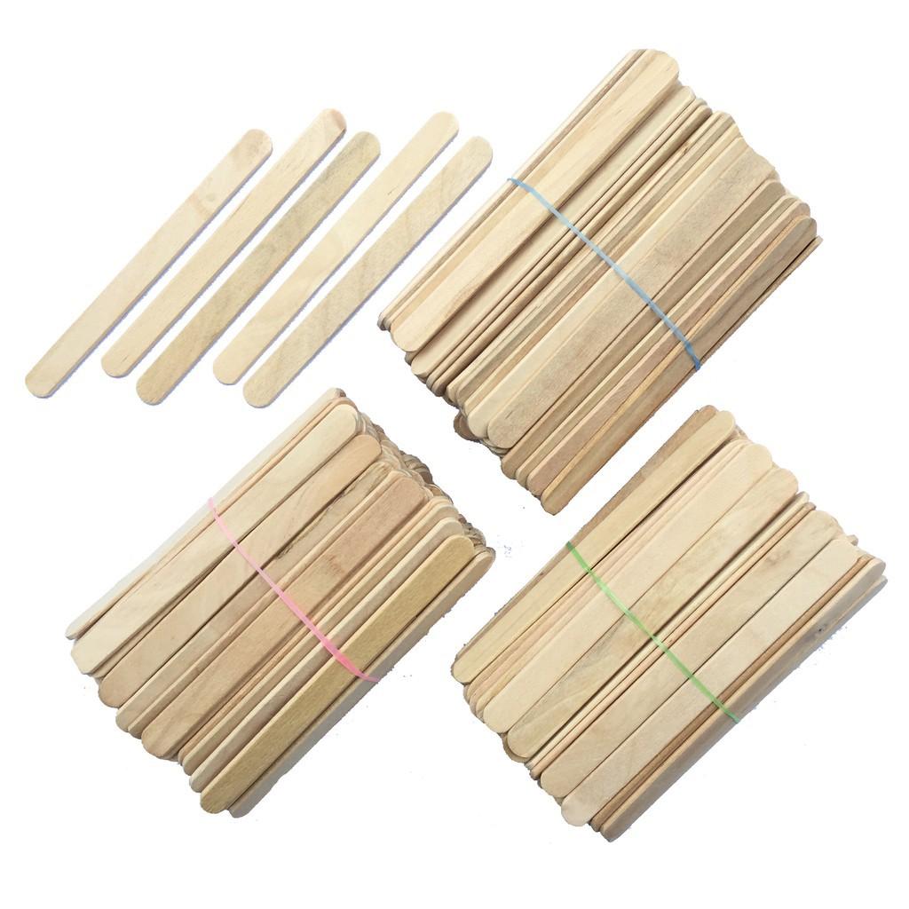 Que Kem Gỗ , Đè Lưỡi, Que Tròn Làm Mô Hình Handmade
