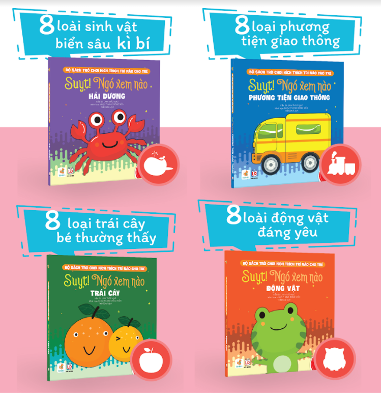 Bộ 4 cuốn Sách Trò Chơi Kích Thích Trí Não Cho Trẻ
