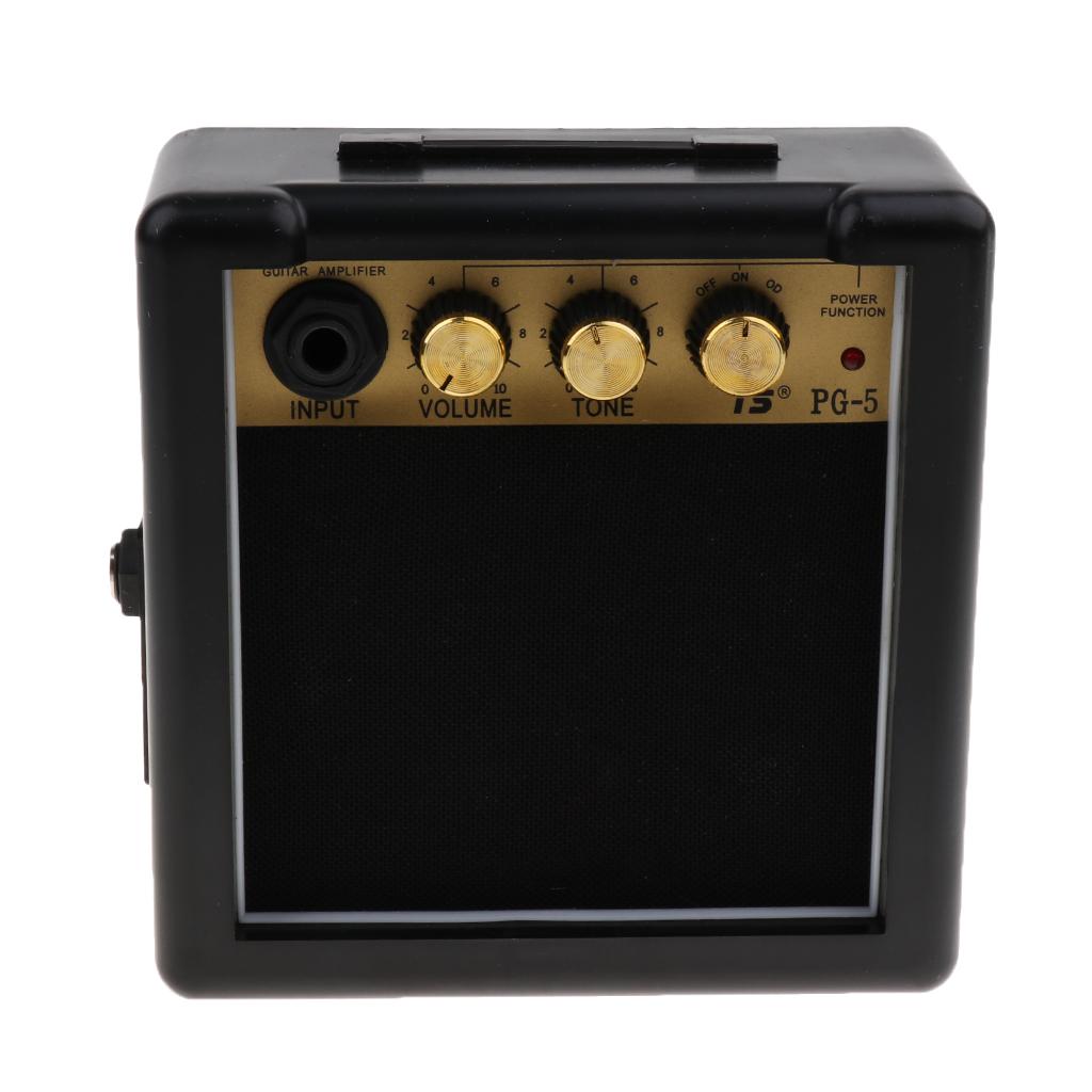 Sunnimix 5 Watt 9V Mini Điện Acoustic Guitar Thực Hành AMP Cho Solo Performance120x120x60mm