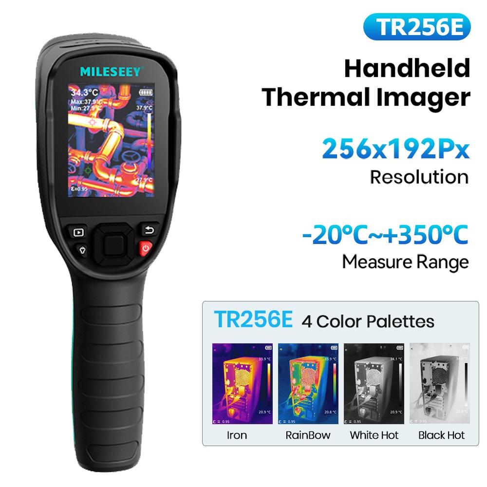 Mileseeey TR256 256*192 Hình ảnh camera nhiệt hồng ngoại -20 ℃ -500 ℃ sáu bảng màu tự động lấy nét nhiệt độ cao độ chính xác cao