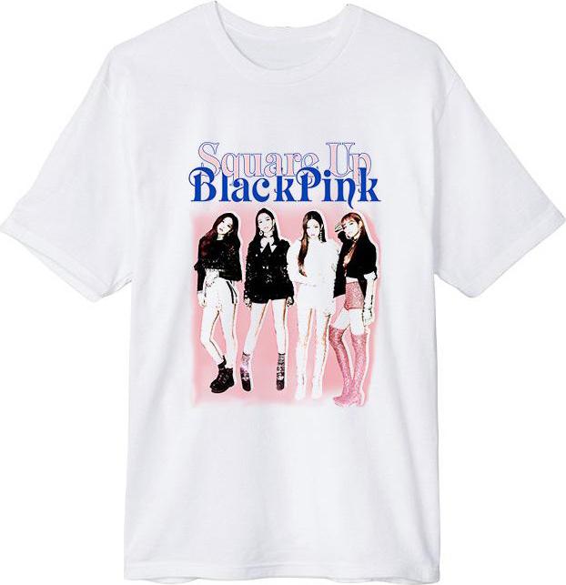 Áo thun in hình Black Pink Square Up