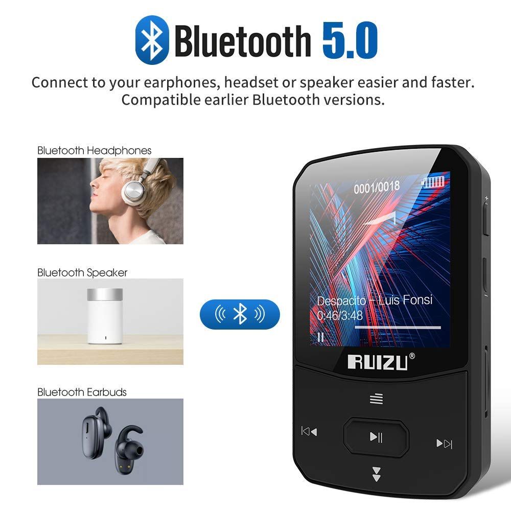 Máy nghe nhạc MP3 MP4 bluetooth RUIZU X52 - Hàng nhập khẩu