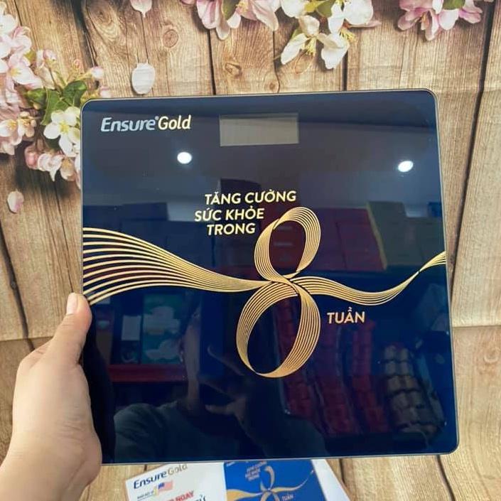 CÂN SỨC KHỎECÂN ĐIỆN TỬ SỨC KHỎE ENSURE GOLD MÀU XANH ĐO CHỈ SỐ CƠ THỂ KIỂM SOÁT ĂN UỐNG CÓ ĐÈN LED TIỆN DỤNG